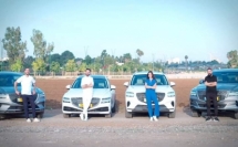 للفخامة عنوان: سوزان مزّاوي، شادي، سامي وساري جابر بقيادة تجريبية لسيّارة GENESIS