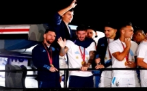 المنتخب الارجينتيني يصل إلى بلده الأرجنتين بعد فوزه بكأس العالم 2022